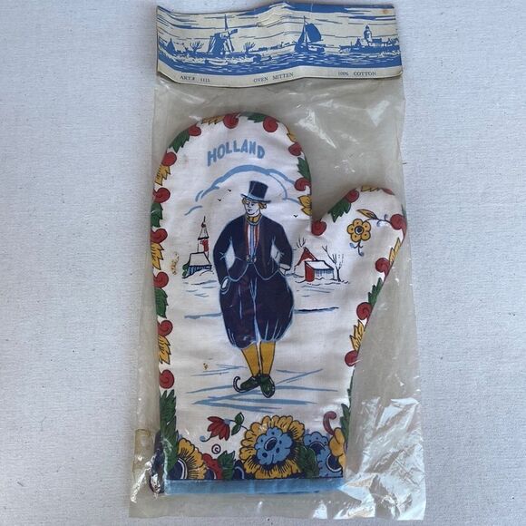 Vintage Holland Oven Mitt - Picture 1 of 4